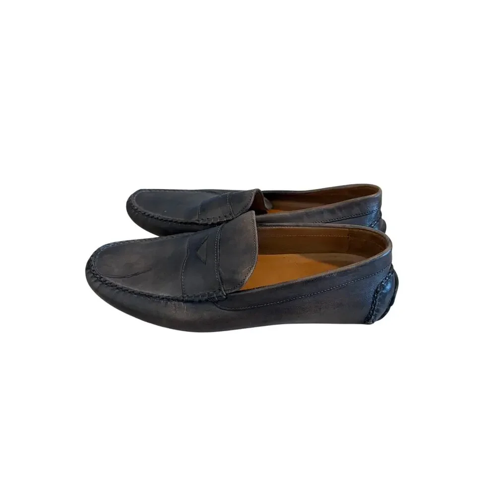 Nordstrom Men's 10.5 Black Cody Driving Leather Closed Toe Loafers